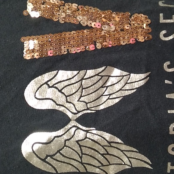 SALE! Victoria's Secret Vintage Gold Bling Zip Up Jacket Sz.XS Can Fit Bigger - Picture 3 of 12